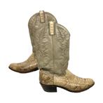 Dan Post - Heren Western laarzen - slangenleer - lever/beige, Nieuw