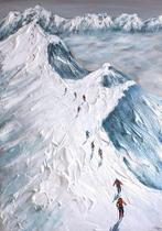 Aneta Karpezo - Mountain Trail XXL, Antiek en Kunst, Kunst | Schilderijen | Modern