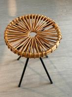 Rohé Noordwolde - Kruk - rotan/ zwart gelakt metaal