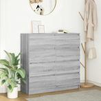 vidaXL Dressoir 100x35x99 cm spaanplaat grijs sonoma, Huis en Inrichting, Kasten | Dressoirs, Verzenden, Nieuw, Overige houtsoorten