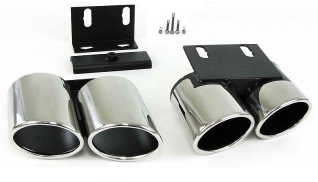 Uitlaatsierstukken | S3-look | Chroom | Audi a3 8v | 2013-20, Auto-onderdelen, Uitlaatsystemen, Nieuw, Audi, Verzenden