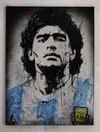 Diego Maradona - handpainted and signed painting - by artist, Verzamelen, Nieuw