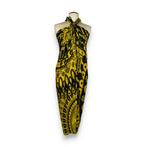 Sarong / pareo - Strandkleding wikkelrok - Zwart / gele Mand, Kleding | Dames, Badmode en Zwemkleding, Ophalen of Verzenden, Nieuw