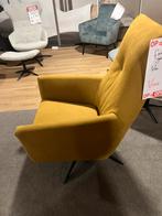 Relaxfauteuil Dizzy geel leder - 30% Extra korting, Huis en Inrichting, Fauteuils, Ophalen, Dizzy yellow leather, Nieuw, 75 tot 100 cm