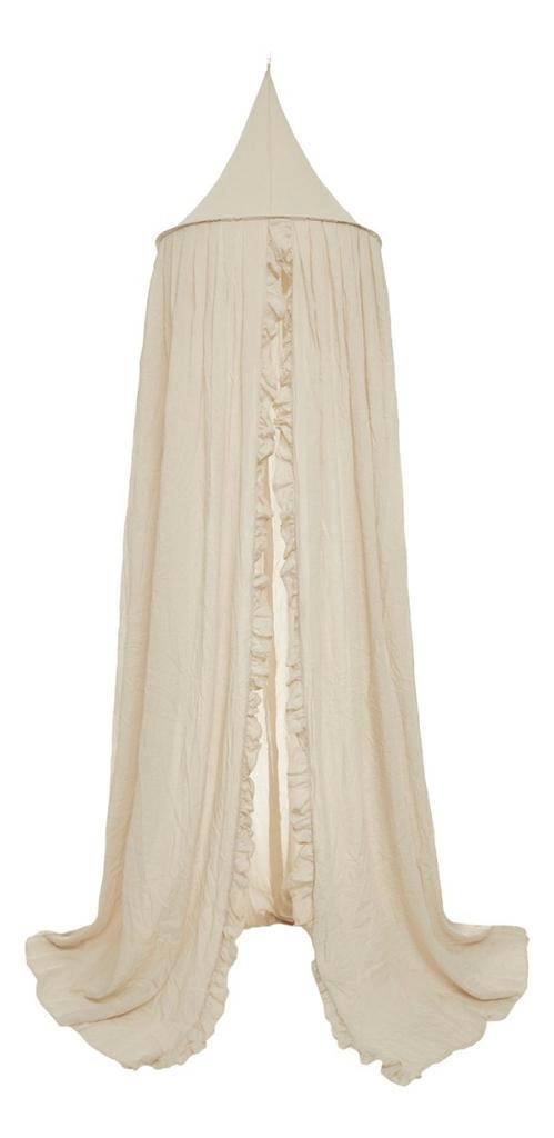Jollein Vintage Ruffle Nougat 245 cm Klamboe 002-005-66081, Kinderen en Baby's, Kinderkamer | Beddengoed, Nieuw, Verzenden