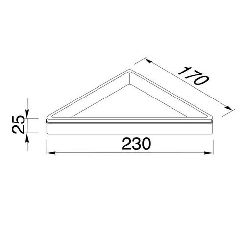 Hoekplanchet Geesa Frame Zwart, Doe-het-zelf en Verbouw, Sanitair, Ophalen of Verzenden