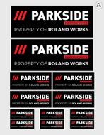 12x Gepersonaliseerde Property Of Parkside Gereedschap Sti, Hobby en Vrije tijd, Nieuw