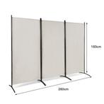 2dekans | Coast 3 Panelen Roomdivider - Inklapbaar - 260 x, Ophalen of Verzenden, Zo goed als nieuw