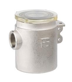 Allpa Koelwaterfilter Vernikkeld Messing met RVS Zeef-Slangt, Watersport en Boten, Bootonderdelen, Nieuw, Ophalen of Verzenden