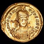 Romeinse Rijk. Honorius (393-423 n.Chr.). Solidus, Postzegels en Munten