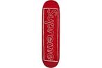 Kaws (1974) - Kaws x Supreme Red Skateboard Chalk Logo 2021