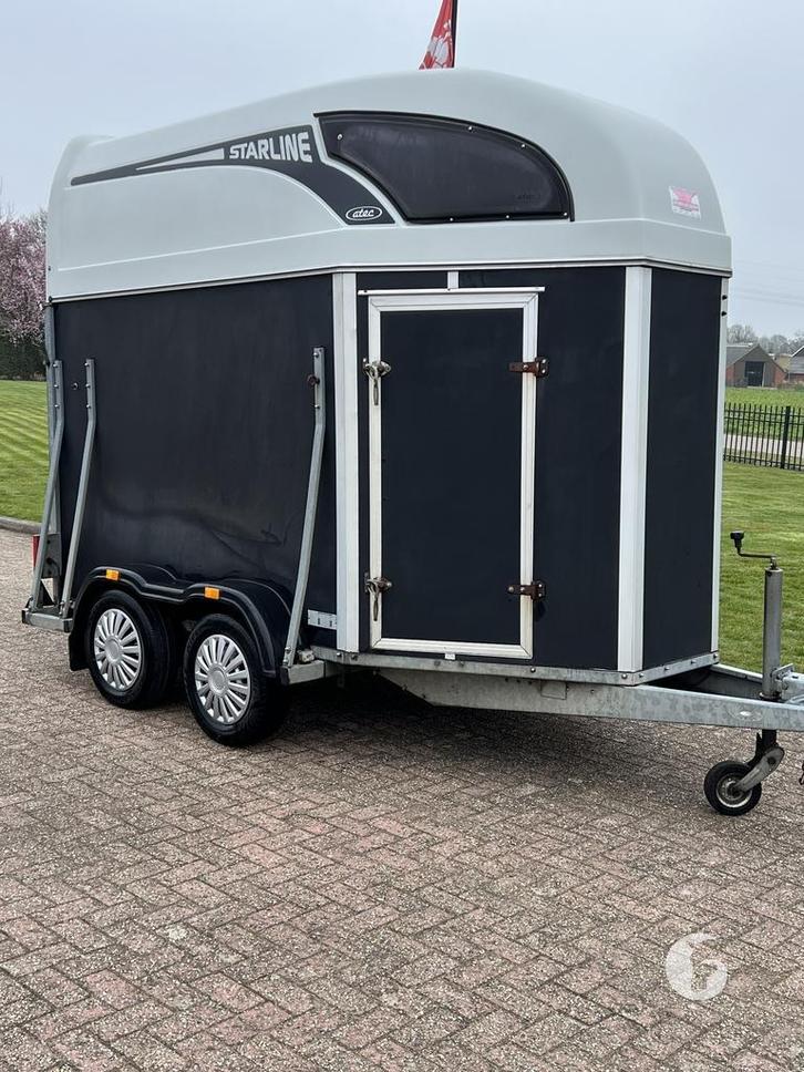 Degelijke Atec 2 paards paardentrailer! 2008!, Dieren en Toebehoren, Paarden en Pony's | Trailers en Aanhangwagens, Zo goed als nieuw