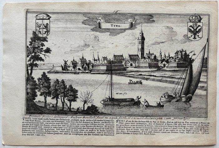 Nederland - Tiel; J. Peeters, G. Bouttats - Tyel - 1621-1650, Boeken, Atlassen en Landkaarten
