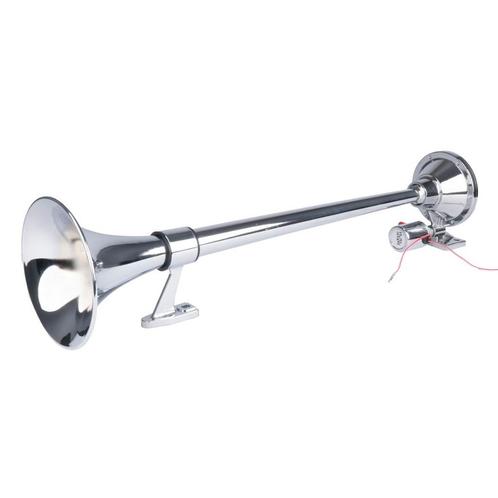 Claxon toeter - 640 mm - chrome - 120 decibel - luchthoorn, Auto diversen, Auto-accessoires, Nieuw, Ophalen of Verzenden