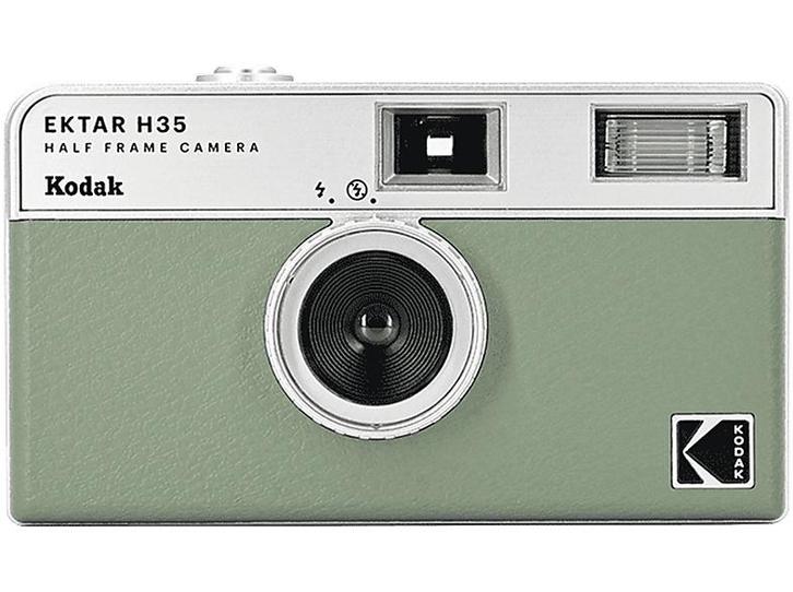 Kodak -  Ektar H35 Analoge Retrocamera Met Flits  - Groen, Audio, Tv en Foto, Fotocamera's Analoog, Nieuw, Kodak, Verzenden