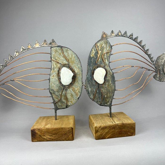 Jacek Drzymaa ( XX- XXI) - Stone Fish Large- hand made, Antiek en Kunst, Kunst | Designobjecten
