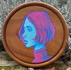 Mophlat - Valeria - original painting on wooden block