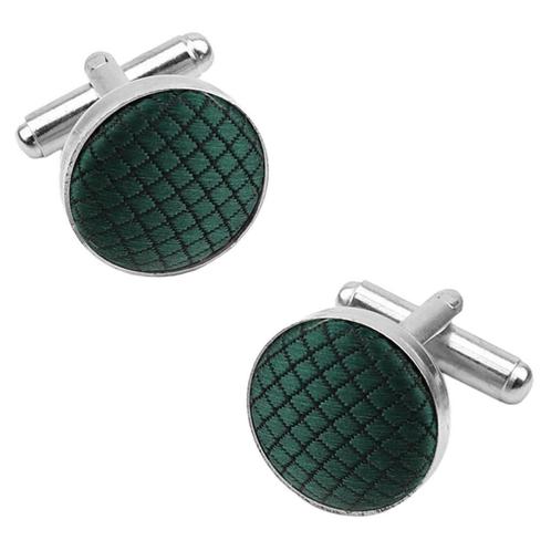 Fako Bijoux® - Manchetknopen - Staal & Ruit - Ø 16mm -, Sieraden, Tassen en Uiterlijk, Manchetknopen, Verzenden