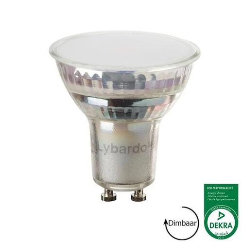 LED spot GU10 Lybardo 4.6 watt 2700K warm wit dimbaar, Huis en Inrichting, Lampen | Losse lampen, Bajonetsluiting, Nieuw, 30 tot 60 watt