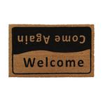 Kokosmat &#039;Welcome / Come again&#039; - 40x60 cm, Tuin en Terras, Deurmatten, Verzenden, Nieuw
