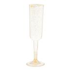 Champagneglazen Goud 4st, Verzenden, Nieuw