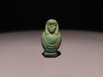 Oud-Egyptisch Faience Canopisch Amulet. Late Periode, 664 -