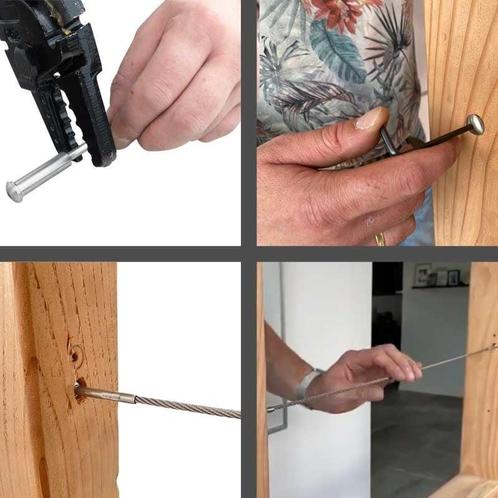 Rvs pers stud terminals 4mm set van 2, Doe-het-zelf en Verbouw, IJzerwaren en Bevestigingsmiddelen, Verzenden