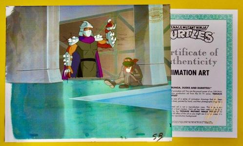 Teenage Mutant Ninja Turtle  Originele Animatie Cel met, Cd's en Dvd's, Dvd's | Tekenfilms en Animatie