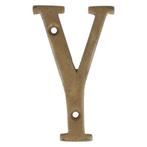 Letter groot Y, brons antiek, Huis en Inrichting, Woonaccessoires | Overige, Nieuw, Ophalen of Verzenden