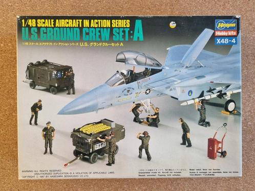 Hasegawa 36004  US Ground Crew Set A 1:48, Hobby en Vrije tijd, Modelbouw | Figuren en Diorama's, Verzenden