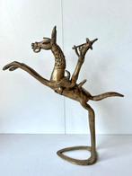 Cavalier Dogon – beeld in brons – Mali – giettechniek:, Antiek en Kunst