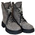 Stoere Olijfgroene Boots , Look-a-like, Ophalen of Verzenden, Nieuw, Groen, Overige typen