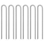 vidaXL Tentharingen 6 st U-vormig Ø12 mm 41,5 cm, Verzenden, Nieuw