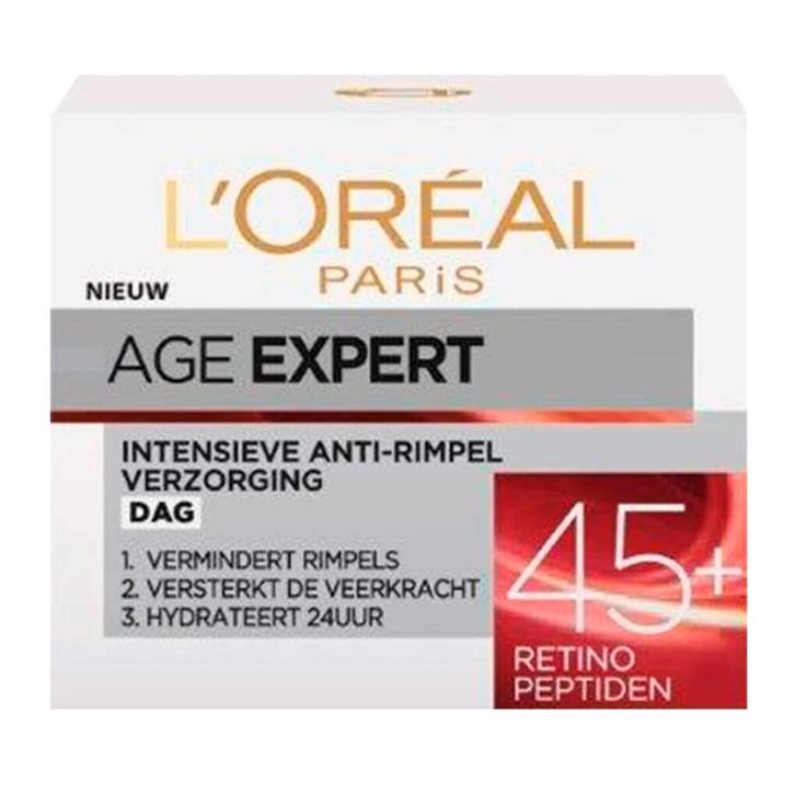 L’Oréal Paris Wrinkle Expert 45+ Anti-Rimpel Dagcrème, Sieraden, Tassen en Uiterlijk, Uiterlijk | Lichaamsverzorging, Nieuw, Verzenden