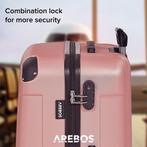 Kofferset - 4 delig - Trolley - Reiskofferset - Roze - Arebo, Verzenden, Nieuw