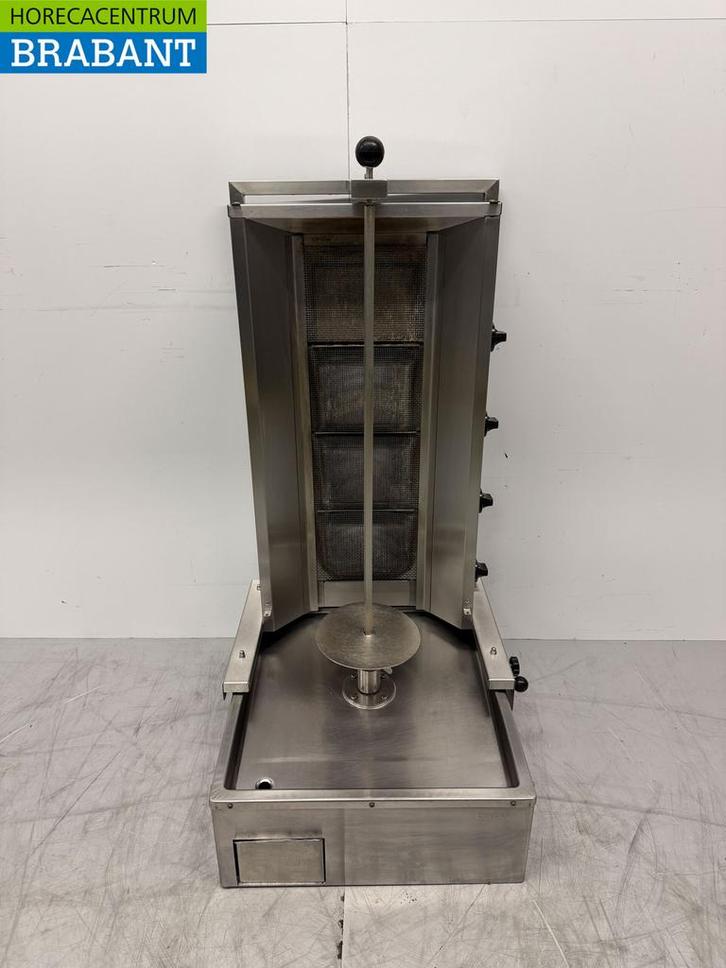 RVS Ceylan Grill Donergrill 4 branders Gas Horeca, Zakelijke goederen, Horeca | Keukenapparatuur, Gebruikt, Ophalen of Verzenden