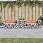 vidaXL Tuinbank met schanskorf massief douglashout, Verzenden, Nieuw