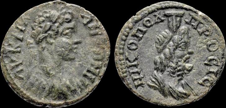 198-217ad Moesia Inferior Nicopolis ad Istrum Caracalla A..., Postzegels en Munten, Munten | Europa | Niet-Euromunten, Verzenden