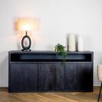 *WOONWINKEL* Tower Living Tenna Zwart Mangohout Dressoir, Huis en Inrichting, Kasten | Dressoirs, Verzenden, Nieuw