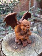 sculptuur, Sitting Gargoyle, Demon - 16 cm - Gietijzer
