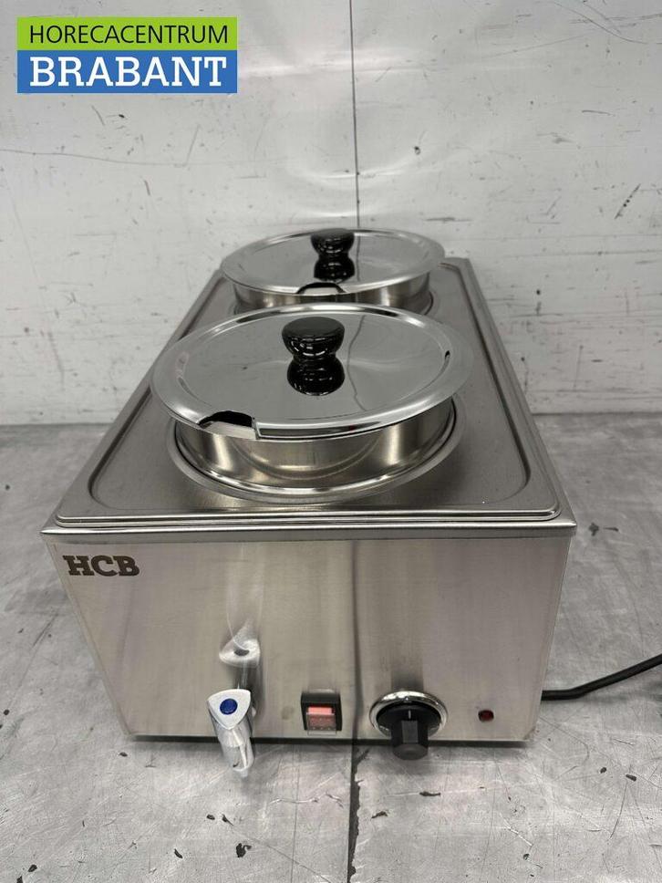 RVS Hotpot Hot Pot Bain marie 2 x 6 liter 230V Horeca, Zakelijke goederen, Horeca | Keukenapparatuur, Nieuw in verpakking, Ophalen of Verzenden