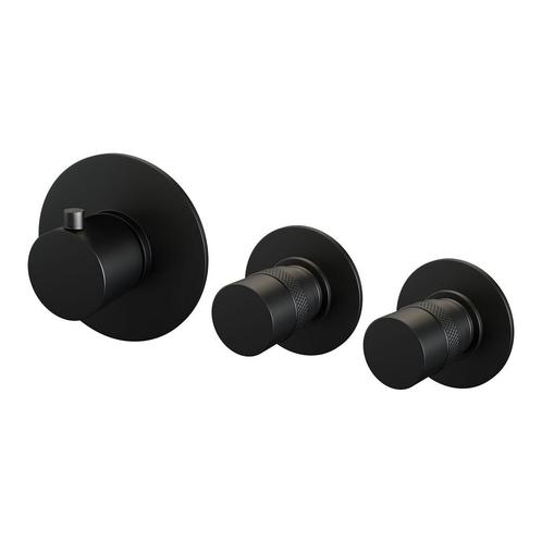 Inbouwthermostaat Brauer Black Edition en 2 Stopkranen Met, Doe-het-zelf en Verbouw, Sanitair, Kraan, Nieuw, Ophalen of Verzenden