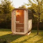Vierkante Barrelsauna Nolvik - Incl. Toebehoren - 120x128 x1, Verzenden, Nieuw