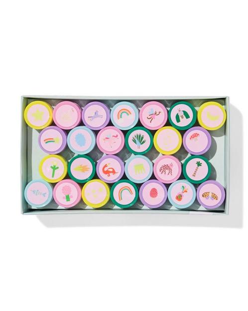 HEMA Stempelset fantasie 26-delig 3+1 gratis, Hobby en Vrije tijd, Knutselen, Nieuw, Verzenden
