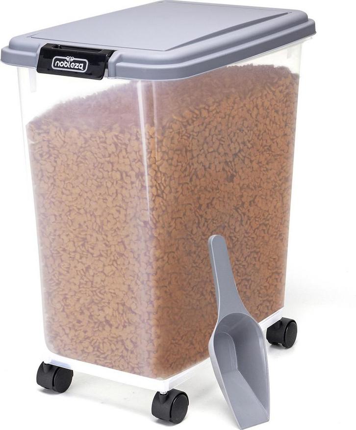 Voerton - Voedselcontainer - Voercontainer - 40L - Transpara, Dieren en Toebehoren, Dierenvoeding, Verzenden