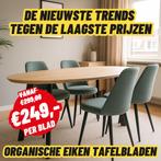 Eiken | eettafel | werkblad | eiken panelen | schuifdeuren, Huis en Inrichting, Tafels | Eettafels, Ophalen, Nieuw, Rechthoekig