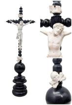 Antiek Crucifix - Biscuit porselein - 1850-1900 - Crucifix, Antiek en Kunst