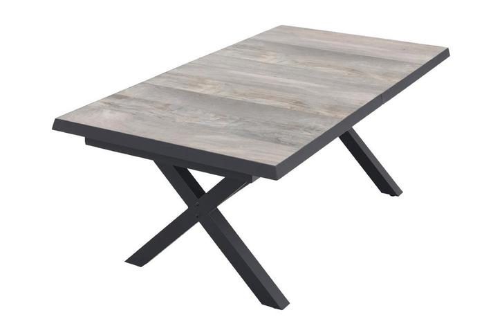 VDG Ottowa uitschuifbare tuintafel 205-265 x 100 cm., Tuin en Terras, Tuintafels, Nieuw, Overige materialen, Rond, Verzenden