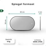 2dekans | Mirlux Badkamerspiegel met LED Verlichting &, Ophalen of Verzenden, Zo goed als nieuw