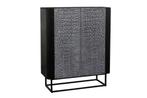 Handgemaakt dressoir CROCO 120cm grijs zwart massief, Huis en Inrichting, Kasten | Dressoirs, Ophalen of Verzenden, Nieuw